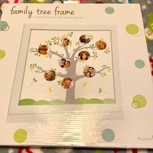 Family Tree White Frame 14x14